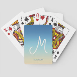 Beach Gradient Monogram  トランプ