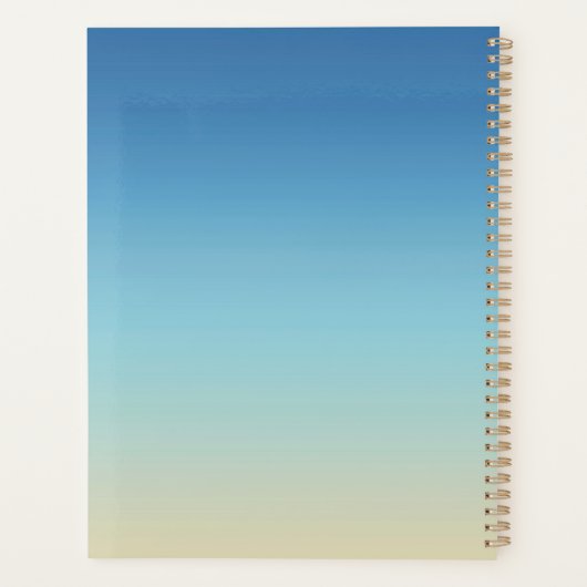 Beach Gradient Monogram  プランナー手帳 (裏面)