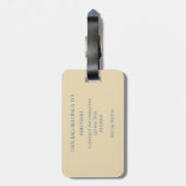 Beach Gradient Monogram Name  ラゲッジタグ (裏面縦)