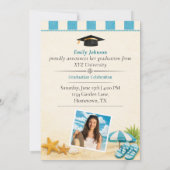 Beach Graduation 2026 Photo Announcement 案内状 (裏面)