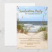 Beach Graduation Party 招待状 (正面/裏面)