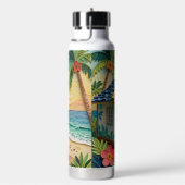 Beach Home Oceanic Coastal Art ウォーターボトル (右面)