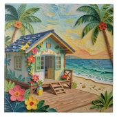 Beach Home Oceanic Coastal Art タイル (正面)