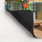 Beach Home Oceanic Coastal Art マウスパッド (コーナー)