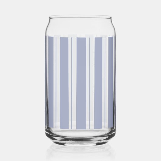 Beach House Blue Stripes Coastal Farmhouse ガラス缶 (裏面)