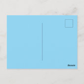 Beach house Date year custom coordinates add est. ポストカード (裏面)