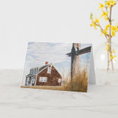 Beach House Sunrise カード (黄色い花)