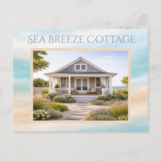 Beach House Vacation Rental Keepsake Card ポストカード