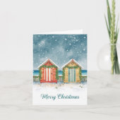 Beach Huts Christmas Card シーズンカード (正面)
