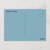 Beach in Cuba ポストカード (裏面)