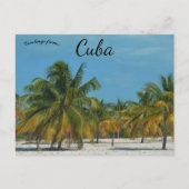 Beach in Cuba ポストカード (正面)