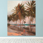 Beach in Fortaleza キャンバスプリント (インサイチュ (ウッドフロア))