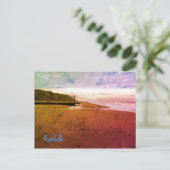 Beach in Mundesley, Norfolk by Alexandra Cook Post ポストカード (スタンド正面)