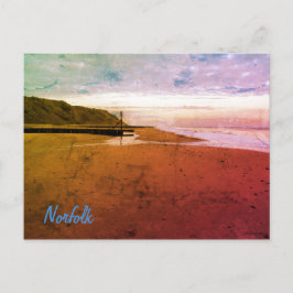 Beach in Mundesley, Norfolk by Alexandra Cook Post ポストカード