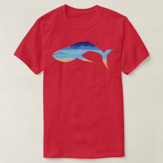 Beach In The Whale Tシャツ (デザイン正面)