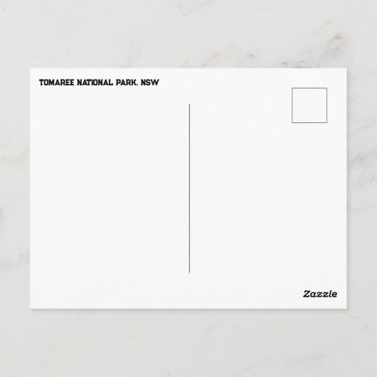 Beach In Tomaree National Park ポストカード (裏面)