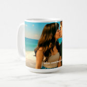 Beach Kiss Mug コーヒーマグカップ (正面左)