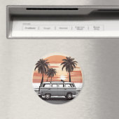 "Beach Kombi Fridge Magnet - Coastal Adventure Dec マグネット (インサイチュ (食洗機))