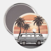 "Beach Kombi Fridge Magnet - Coastal Adventure Dec マグネット (正面/裏面)