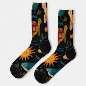 Beach Life Animals Crew Socks Gift ソックス (左)