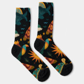 Beach Life Animals Crew Socks Gift ソックス (右)