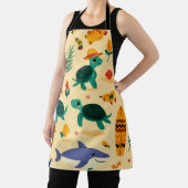 Beach Lover All-Over Print Apron Gift エプロン (インサイチュ)