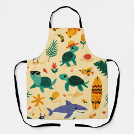 Beach Lover All-Over Print Apron Gift エプロン
