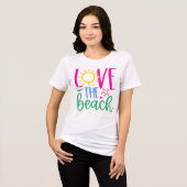 Beach Lover "Love the Beach" トライブレンドＴシャツ (正面全面)