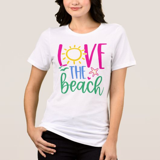 Beach Lover "Love the Beach" トライブレンドＴシャツ (正面)