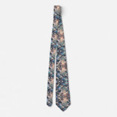 Beach Lovers Tie | Holographic Ocean Coral Pattern ネクタイ (裏面)