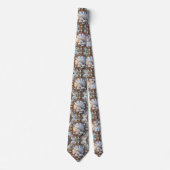 Beach Lovers Tie | Opal Diamond Seashell Pattern ネクタイ (正面)