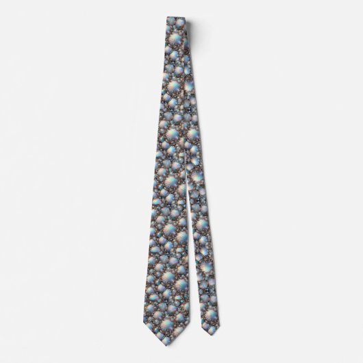 Beach Lovers Tie | Opal Diamond Seashell Pattern ネクタイ (正面)