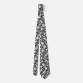 Beach Lovers Tie | Opal Diamond Seashell Pattern ネクタイ (裏面)