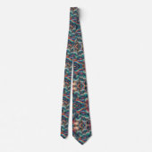 Beach Lovers Tie | Rainbow Ocean Coral Pattern ネクタイ (裏面)