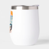 Beach Lover's Wine Tumbler – Salt Water & Sunshine (左面)