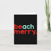 Beach Merry Christmas  カード (正面)