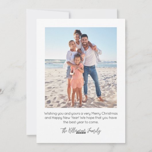 Beach Merry Christmas シーズンカード (裏面)
