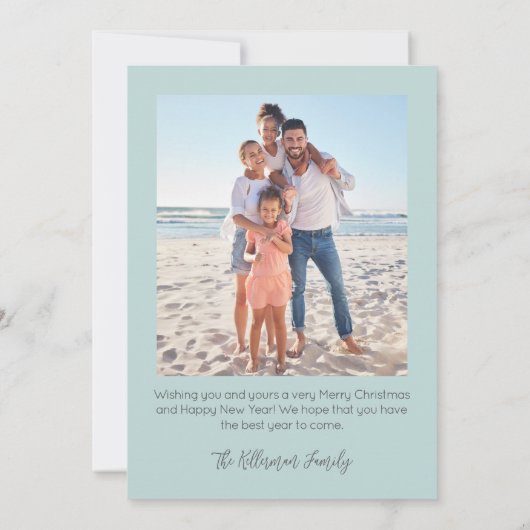 Beach Merry Christmas シーズンカード (裏面)