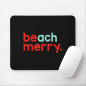 Beach Merry Christmas  マウスパッド (マウス)