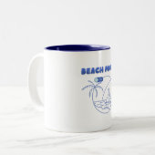 Beach Mode On Mug – Summer Coffee Cup ツートーンマグカップ (正面左)