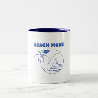 Beach Mode On Mug – Summer Coffee Cup ツートーンマグカップ