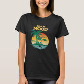 Beach Mood Aloha Hawaii Hawaiian Island Palm Tree Tシャツ (正面)