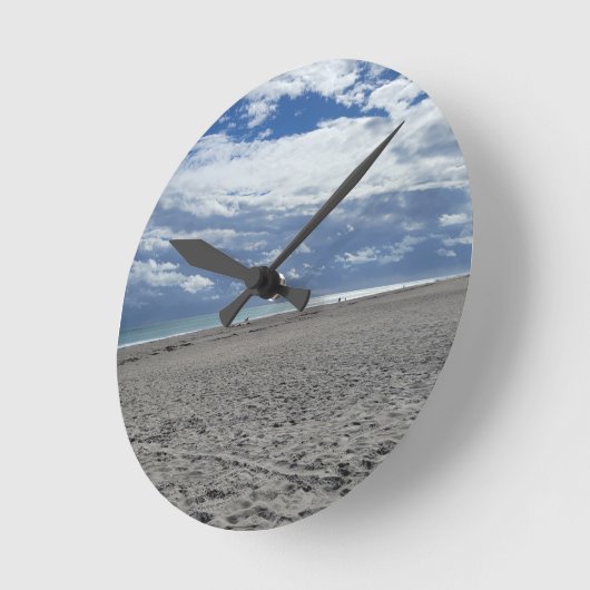 BEACH MORNING ラウンド壁時計 (傾斜)