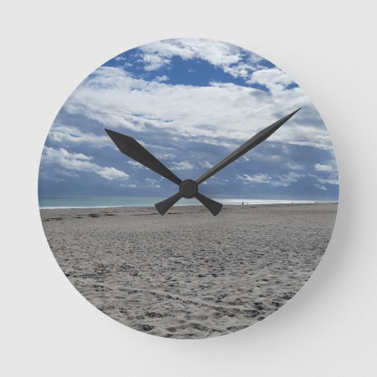 BEACH MORNING ラウンド壁時計 (正面)