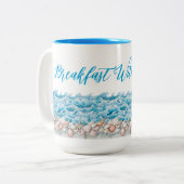 Beach Mug Breakfast With a View ツートーンマグカップ (正面左)