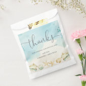Beach Ocean Destination Wedding Thank You  フェイバーバッグ (封をした状態)