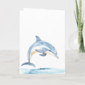 Beach Ocean Dolphin Birthday カード (裏面)