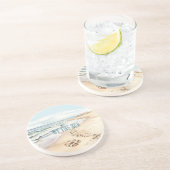 Beach Ocean Sand Sandals コースター (側面)