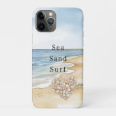 Beach Ocean Sea Shells Heart Case-Mate iPhoneケース (裏)