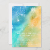 Beach Ocean Summer Shh Surprise Birthday Party 招待状 (裏面)